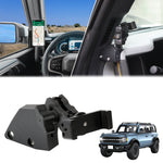 Dashboard Left Side Phone Holder Mount, Anti-Shake Stabilizer Custom Adjustable Cell Phone Holder for Ford Bronco Accessories 2021 2022 2023