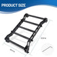 Rear Window Ladder Compatible with 2018-2025 Jeep Wrangler JL JLU 2/4 Door Luggage Ladder Rack Multifunctional Flank Kit, No-Drill Installation