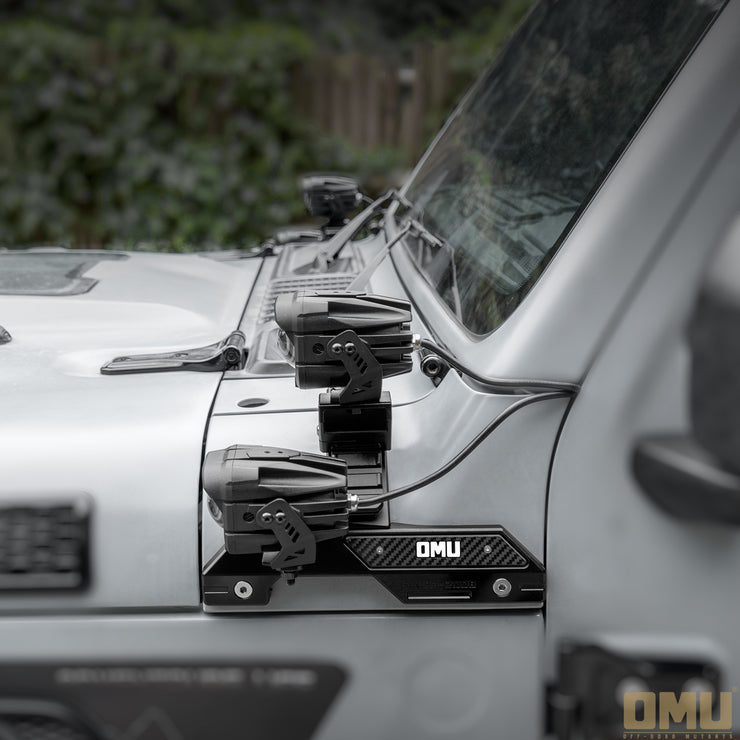Genesis Series A-Pillar Light System Mount(18-24 Jeep Wrangler JL & Gladiator JT [Not For 4xe,392 & Mojave])