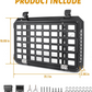 Multifunctional Rear Window Storage Table Molle Panel Kit for 2018-2024 Jeep Wrangler JL & JLU 4 doors Openable Design Tactical Molle Platform for Tools (2025 latest upgraded model）