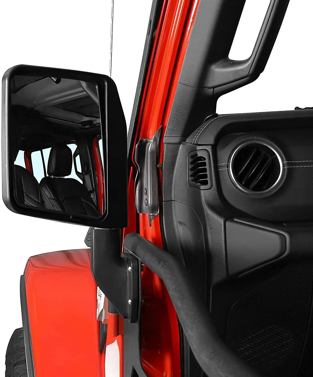 MAIKER Mirrors for Half Doors Fits with tubular doors Side View Mirror Reflection Mirrors Compatible with 2007-2025 Jeep Wrangler JK JL Gladiator JT & 1987-1995 Jeep Wrangler YJ