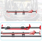 MAIKER UTV ATV High-Lift Jack Tube Mount for 1.75"-2" Roll Bar Adjustable Black Double Bracket Compatible with Polaris Ranger 1000 XP Turbo Can Am Maverick