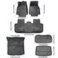 All-Weather TPE Floor Mats for Tesla Model Y 2021-2022 - Waterproof, Anti-Slip, Full Coverage Car Floor Liners 6 PCS set
