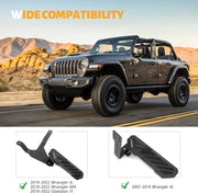Dead Pedal Left Side Foot Rest Kick Panel (18-23 Jeep Wrangler JL JK JT)