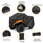 1000D ATV All-Weather Protection Waterproof Heavy Duty Oxford 4 Wheeler Cover (Polaris Yamaha Suzuki Honda)