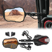 2PC Mirrors Doors Off with Light (18-23 Jeep Wrangler JL Gladiator JT)