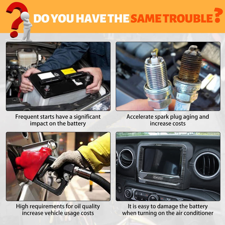 Auto Start Stop Eliminator Upgrade Plug Play Engine System (Jeep Wrangler, Not fit 4XE &  Ford Bronco & Forester/ Legacy/Outback/XV)
