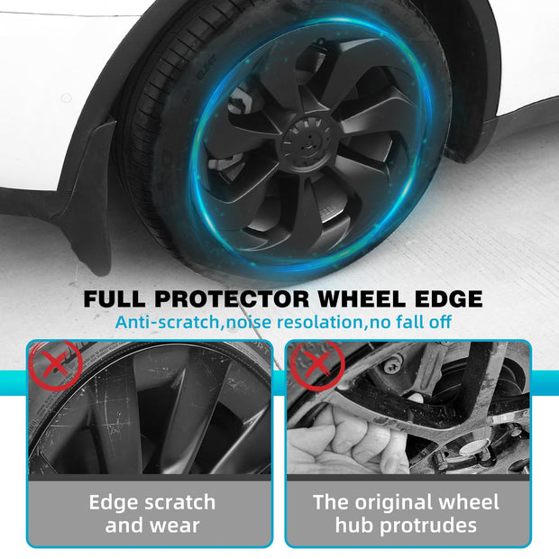 Wheel Covers 19 Inch Wheel Cover HubCaps (21-23 Tesla Model Y )