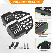 2PCS Metal Rear Door Side Insert Organizer Box for Replace Sagging Nets (18-24 Jeep Wrangler JL 4 Door)