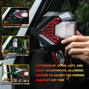 2PC Mirrors Doors Off with Light (24-25 Jeep Wrangler JL Gladiator JT)