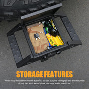 Anti-Theft Hitch Step for 2" Receivers - Secure Rear Bedstep with Bumper Protection - Lockbox Storage & All-Terrain Durability,for Trucks, SUV and More