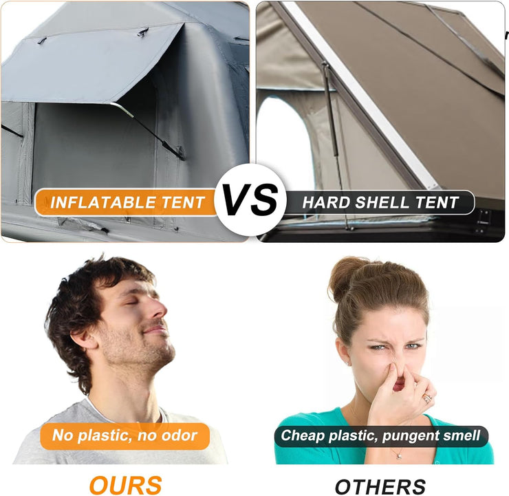 3 in 1 Multifunctional Rooftop Overland Water Camping Inflatable Waterproof Tent With Ladder (SUVS / Jeep / Bronco / Trucks)