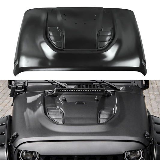 10th Anniversary Edition Vented Heat Dispersion Hood for Jeep Wrangler JK JKU off-road accessory image