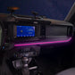 Car Interior Atmosphere Light 7 Colors LED Strip Lights for Center Control Passenger Position (21-24 Ford Bronco, Not for Sport）