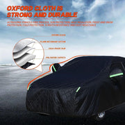 Anti-Hail Car Cover Compatible with Jeep Wrangler 4 Door 2007-2025,Hail Blanket for Cars Full Cover All-Weather Protection Car Cover with Reflective Strips