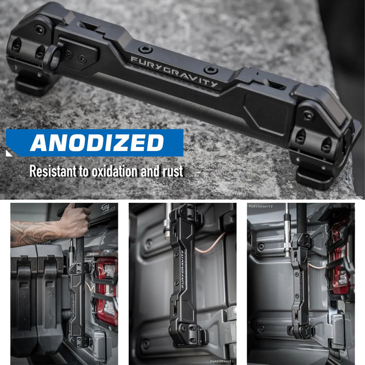 Awaken Serie Multi-Function Antenna Mount Flagpole Holder(07-24 Jeep Wrangler JK JL JT)
