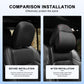 Red Side Rope Softness Driver Front Seat Headrest Neck Pillow (18-24 Jeep Wrangler JL 4 Doo & Gladiator JT)