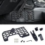 Gun Holder with Molle Panel (21-25 Ford Bronco), Polymer Fast Holster, Center Console Metal Pistol Holster Available for Glock 9mm/SW40/357/G17/G19/P320