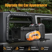 2PC Openable Design Multifunctional Rear Window Storage Panel Kit (07-18 Jeep Wrangler JK/JKU)