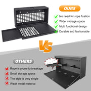Multi-Functional Rear Foldable Table Cargo Shelf Storage Molle Panel Camping Desk (07-18 Jeep Wrangler JK JKU / 18-24 Jeep Wranger JL JLU）