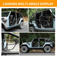 Tubular Half 4 Doors with Side View Mirrors, Off-Road Steel Doors for Summer Trail Adventure（18-24 Jeep wrangler JL JLU, 20-24 Gladiator JT）