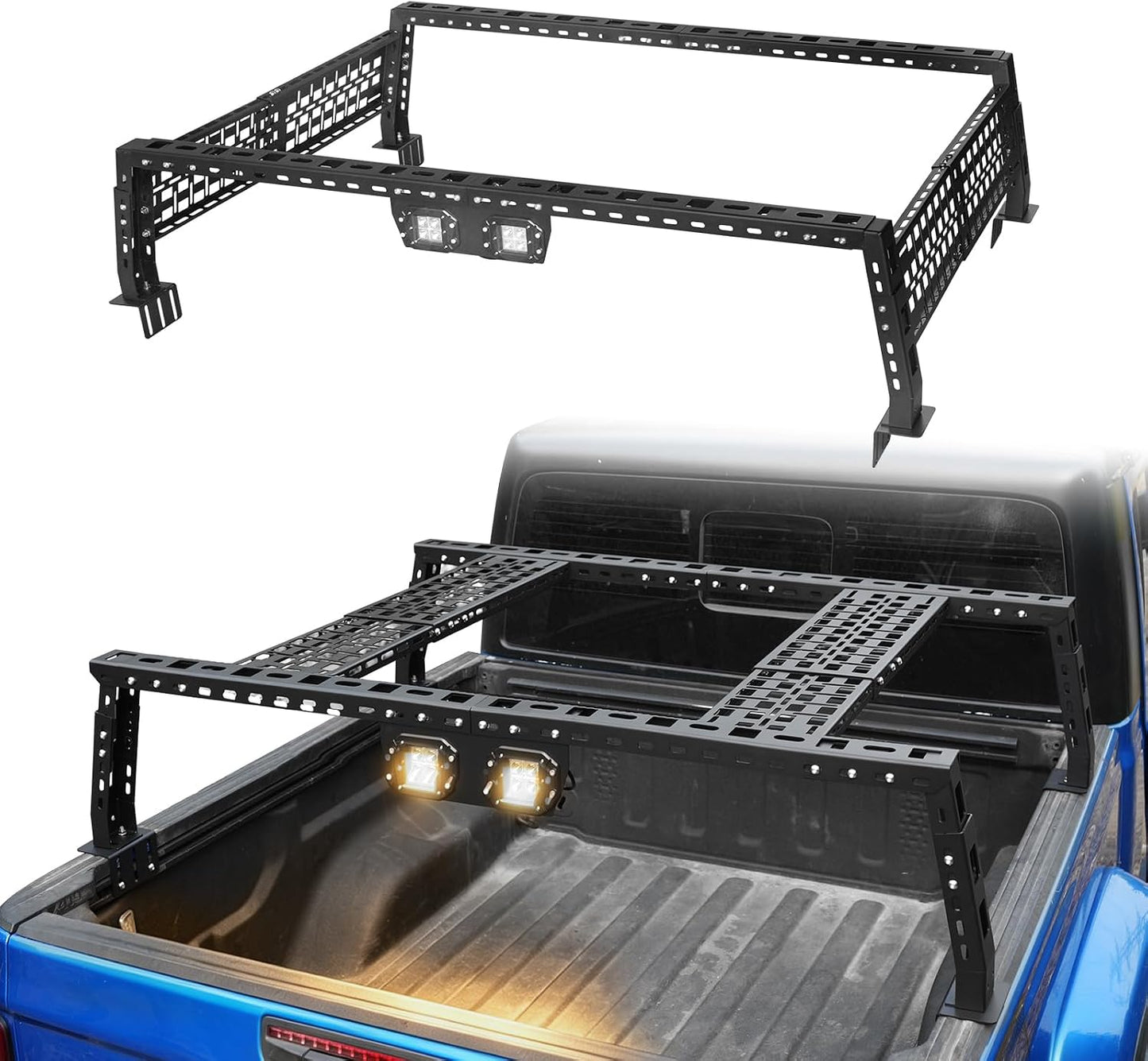 Universal Adjustable Truck Bed Racks Truck Cargo Carrier Overland Bed Rack