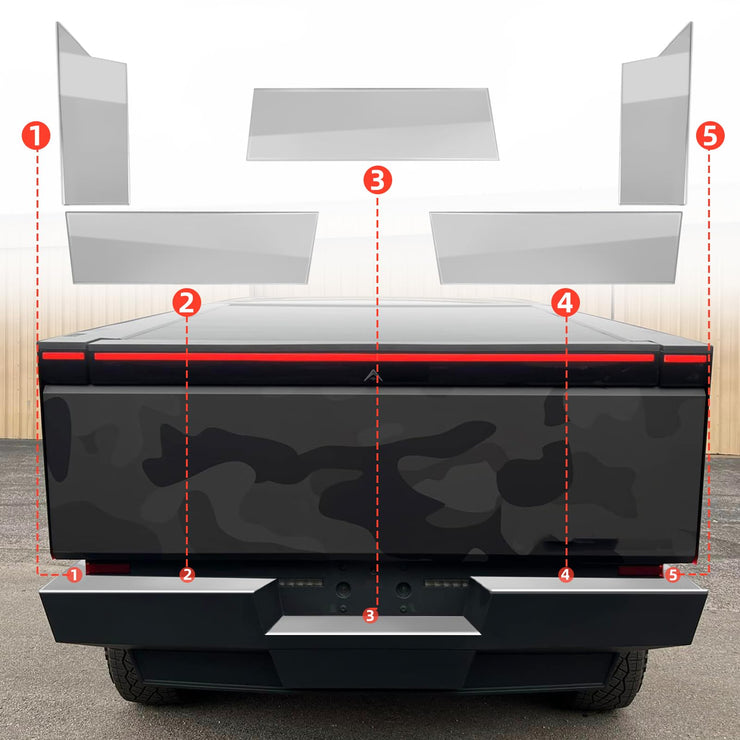 Rear Bumper Tailgate Protector Cover (23-24 Tesla Cybertruck)