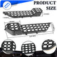 2PCMetal Front Door Storage Box Pockets (18-24 Jeep Wrangler JL JLU 4XE  & 20-24 Gladiator JT, Not Fit Power Seats)
