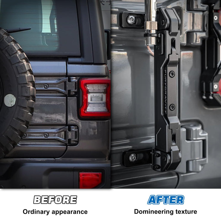 Awaken Serie Multi-Function Antenna Mount Flagpole Holder(07-24 Jeep Wrangler JK JL JT)
