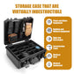 Waterproof Hard Case with MOLLE System - Portable Tactical Storage Box for Cameras, Drones, Hunting, Military