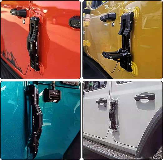 Awaken Serie Door Hinge Step Aluminum Folding Foot Pedal (07-18 Jeep Wrangler JK JKU & 18-23 JL JLU)