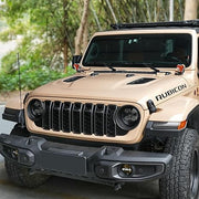 10th Anniversary Edition Metal Replacement Vented Heat Dispersion Hood (18-24 Jeep Wrangler JL JLU & 20-24 Gladiator JT, Not Fit Mojave and 392 Models)