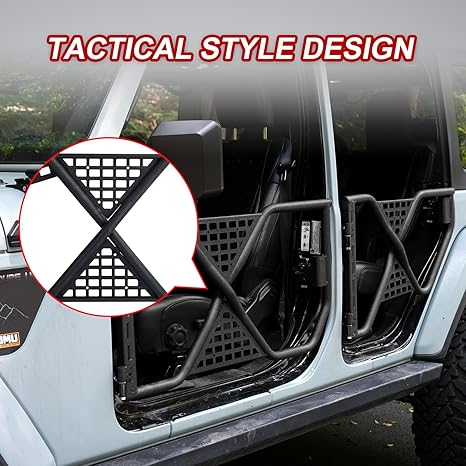 Tube X Tactical Half Doors / 4 Pack (18-24 Wrangler JT/JL 4 door)