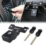 MAIKER Hidden Hood Latches Latch Locking Hood Catch Kit for 2018-2023 Jeep Wrangler JL JLU Gladiator JT 4XE, Black Aluminum