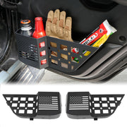2PCS Metal Rear Door Side Insert Organizer Box for Replace Sagging Nets (18-24 Jeep Wrangler JL 4 Door)