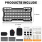 Aluminum Tailgate Tactical Panel Rear Door Cargo Organizer Kit Molle Panel with 3 Moll Pouch (Jeep Wrangler 07-18 JK JKU & 18-24 JL JLU)