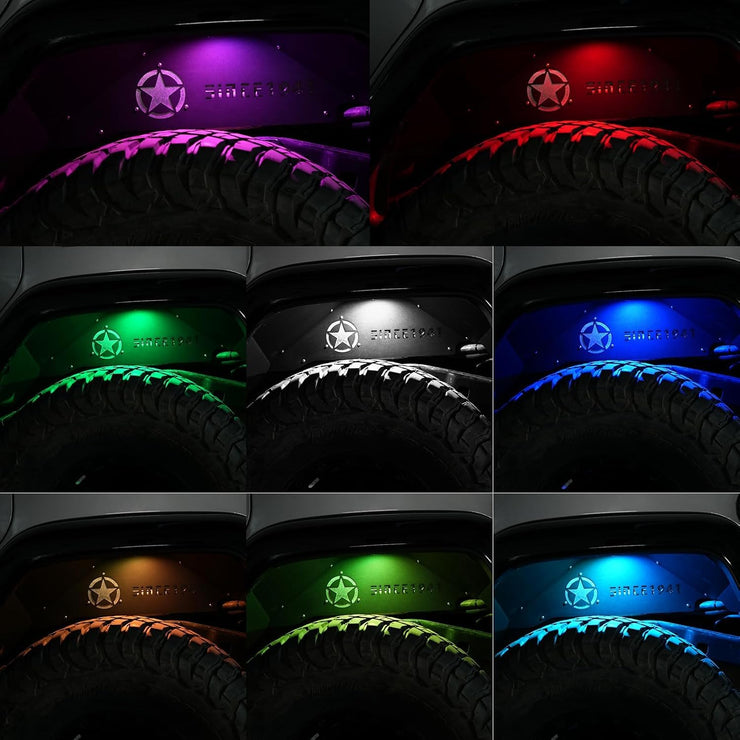 Perfect Fit Durable Protection Front & Rear Inner Fender Liners（07-18 Jeep Wrangler JK & JKU）
