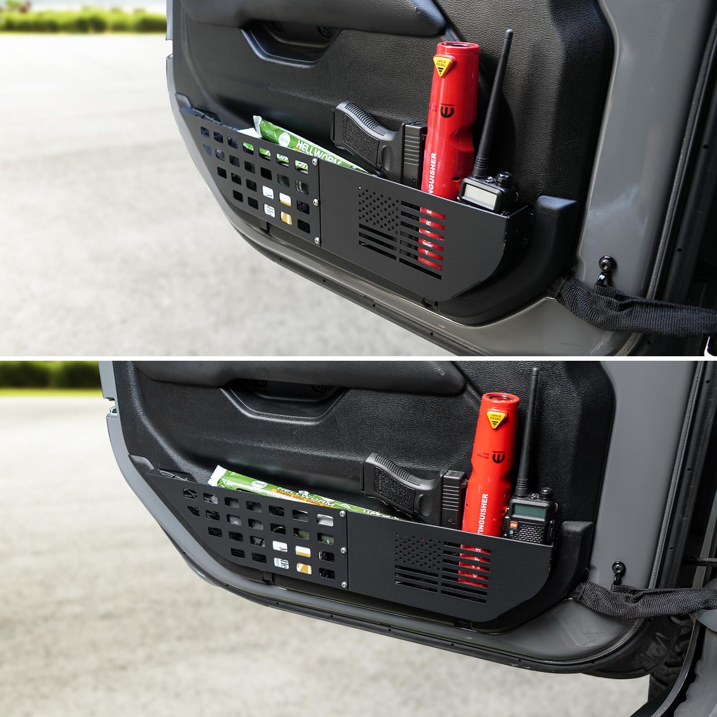 TDHLW Metalen opbergvakken voor de voordeur, geschikt voor Jeep Wrangler JL JLU 4XE 2018-2025 & Gladiator JT 2020-2025, organizer voor de deurzijde,Five star TDHLW Metalen opbergvakken voor de voordeur, geschikt voor Jeep Wrangler JL JLU 4XE 2018-2025 & Gladiator JT 2020-2025, organizer voor de deurzijde,Five star