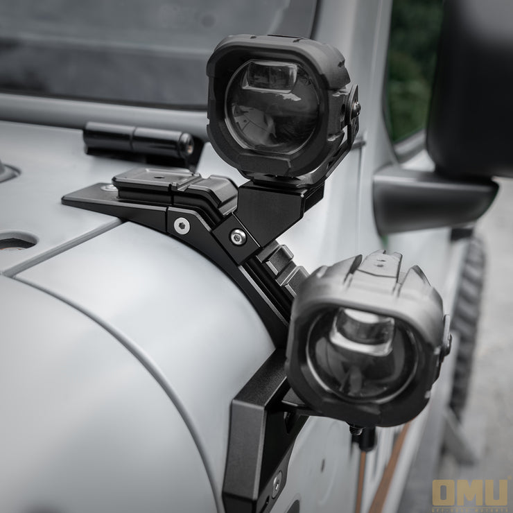 Genesis Series A-Pillar Light System Mount(18-24 Jeep Wrangler JL & Gladiator JT [Not For 4xe,392 & Mojave])