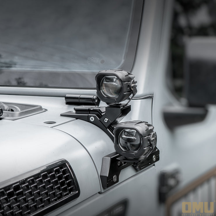 Genesis Series A-Pillar Light System Mount(18-24 Jeep Wrangler JL & Gladiator JT [Not For 4xe,392 & Mojave])