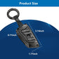 Metal Keychain Case Fit for BMW F20 G20 G30 X1 X3 X4 X5 G05 X64 Zinc Alloy and Silicone Remote Key Protector with Key Fob 4 Keys Vacuum Black (Style A)