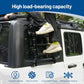 Rear Window Ladder Compatible with 2018-2025 Jeep Wrangler JL JLU 2/4 Door Luggage Ladder Rack Multifunctional Flank Kit, No-Drill Installation