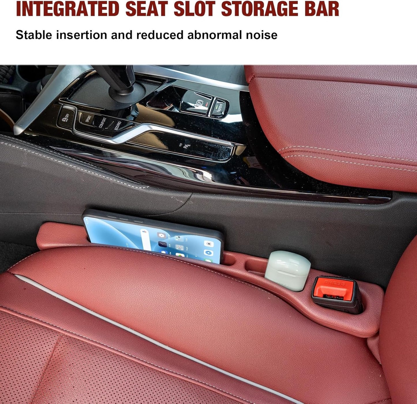 2 x Car Seat Gap Filler, Car Seat Gap Filler, Car Seat Gap Filler for Preventing Items from Falling Off for BMW 5 Series