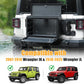 Wrangler Tailgate Table Storage Lock Box Compatible with Jeep Wrangler 2007-2017 JK & 2018-2024 JL 4 Doors, Multifunctional Cargo Rack Shelf Storage Bin Camping Desk