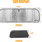 6-Layer Windshield Sun Shade Compatible with 2007-2018 Jeep Wrangler JK 2018-2025 Jeep Wrangler JL JLU & 2020-2025 Gladiator JT, Heat Shield Sun Visor for UV Ray, Foldable Windshield Cover Sun Shade with Storage Bag