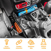 US Flag Gear Shift Console Organizer (18-2024 Jeep Wrangler JL JLU Gladiator JT 4XE)