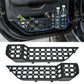 2PCMetal Front Door Storage Box Pockets (18-24 Jeep Wrangler JL JLU 4XE  & 20-24 Gladiator JT, Not Fit Power Seats)