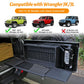 Multi-Functional Rear Foldable Table Cargo Shelf Storage Molle Panel Camping Desk (07-18 Jeep Wrangler JK JKU / 18-24 Jeep Wranger JL JLU）