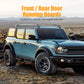 Rust-Resistant Powder Coating Metal Running Boards (21-24 Ford Bronco)