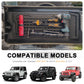 Aluminum Tailgate Tactical Panel Rear Door Cargo Organizer Kit Molle Panel with 3 Moll Pouch (Jeep Wrangler 07-18 JK JKU & 18-24 JL JLU)